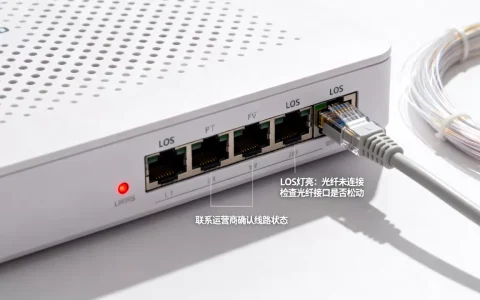 wifi服务器LOS指示灯亮了怎么办，光猫闪红灯不能上网原因