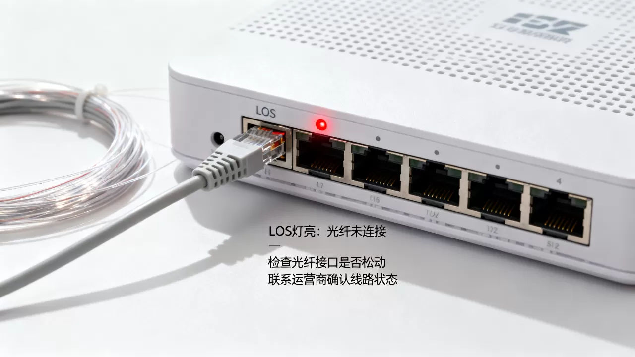 wifi服务器LOS指示灯亮了怎么办,光猫闪红灯不能上网原因 wifi服务器LOS指示灯亮了怎么办,光猫闪红灯不能上网原因
