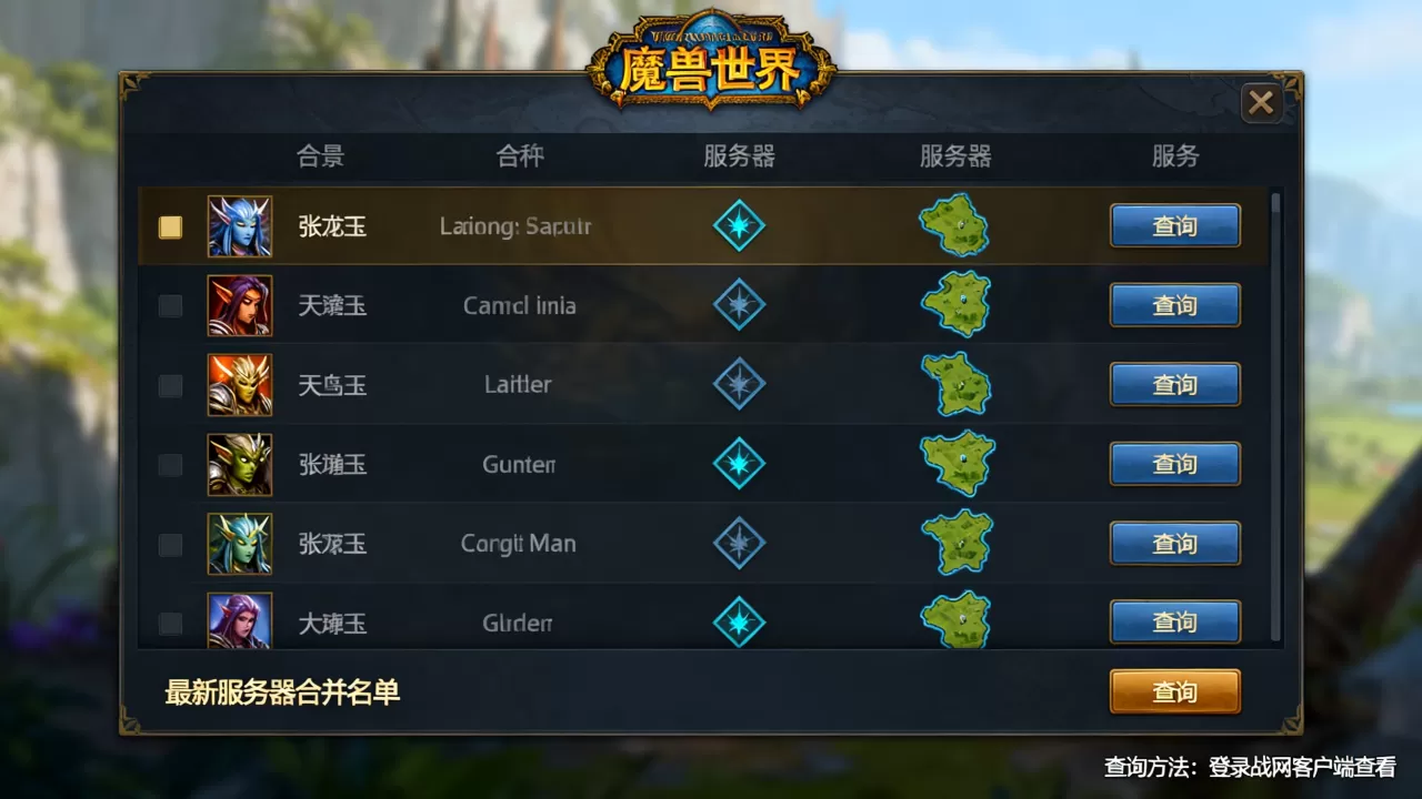魔兽世界哪些服务器合服了,怎么查最新合并名单? 魔兽世界哪些服务器合服了,怎么查最新合并名单?