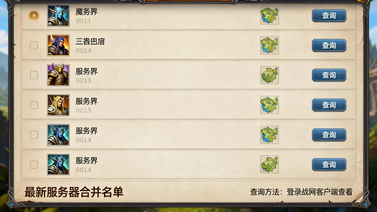 魔兽世界哪些服务器合服了,怎么查最新合并名单? 魔兽世界哪些服务器合服了,怎么查最新合并名单?