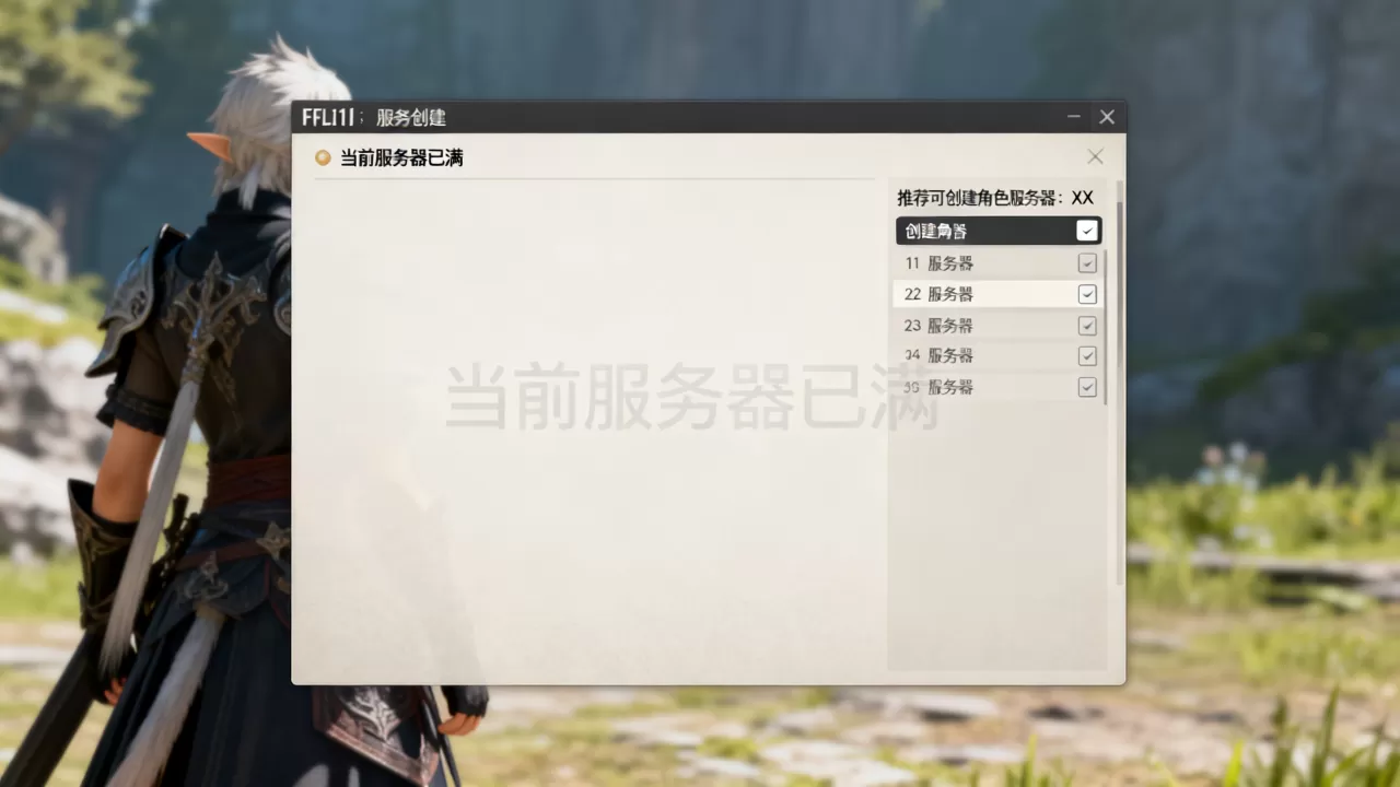 ff14服务器不能建角色怎么办,哪个服务器可以创建角色? ff14服务器不能建角色怎么办,哪个服务器可以创建角色?
