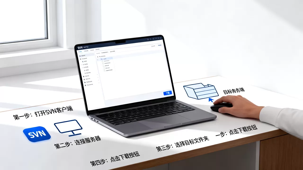 SVN如何从服务器下载文件夹?,有哪些操作步骤? SVN如何从服务器下载文件夹?,有哪些操作步骤?