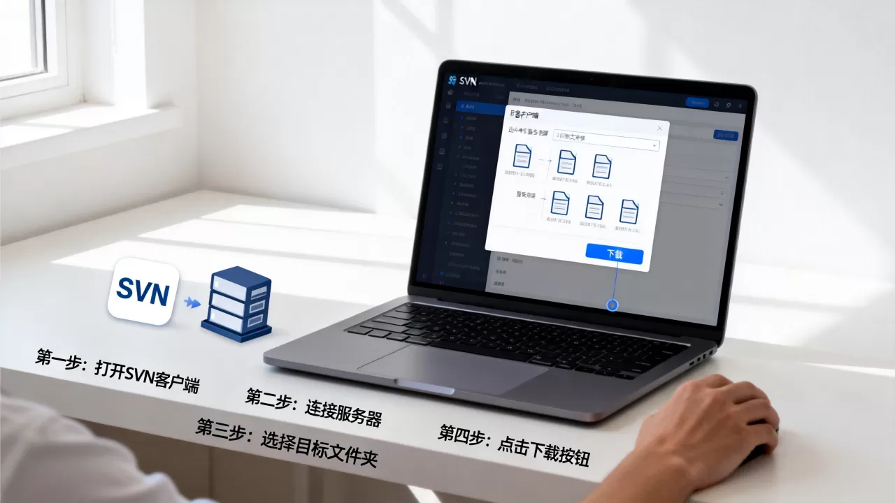 SVN如何从服务器下载文件夹?,有哪些操作步骤? SVN如何从服务器下载文件夹?,有哪些操作步骤?