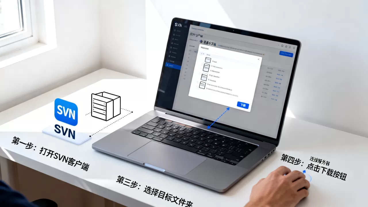 SVN如何从服务器下载文件夹?,有哪些操作步骤? SVN如何从服务器下载文件夹?,有哪些操作步骤?