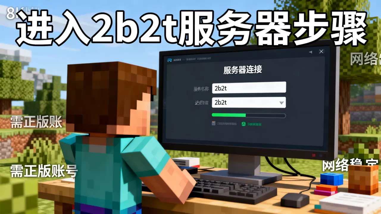 我的世界怎么进入2b2t服务器?,需要什么条件? 我的世界怎么进入2b2t服务器?,需要什么条件?