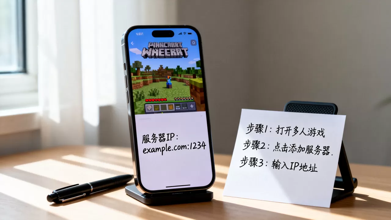 我的世界手机版联机服务器IP怎么填写,联机教程 我的世界手机版联机服务器IP怎么填写,联机教程