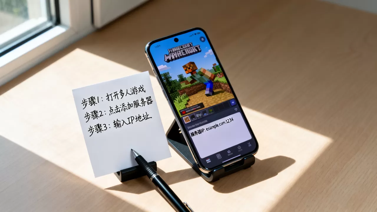 我的世界手机版联机服务器IP怎么填写,联机教程 我的世界手机版联机服务器IP怎么填写,联机教程