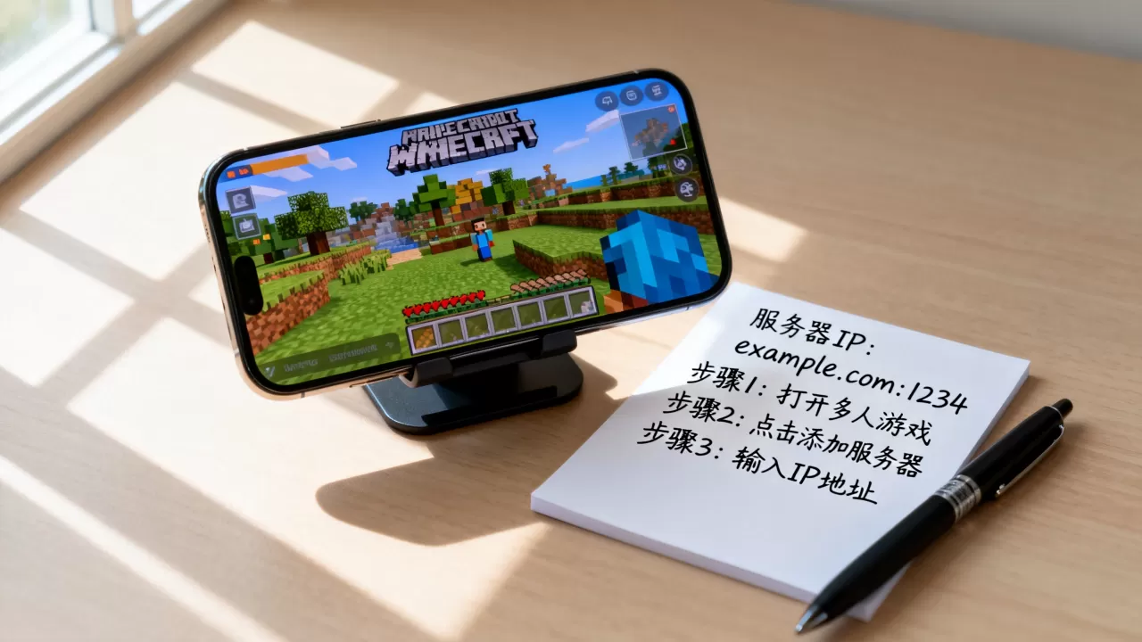 我的世界手机版联机服务器IP怎么填写,联机教程 我的世界手机版联机服务器IP怎么填写,联机教程