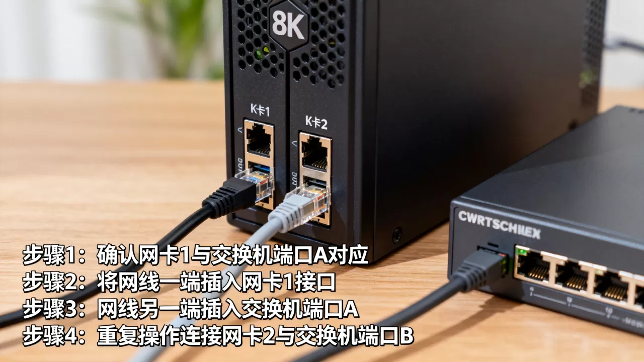 服务器网卡1和网卡2到底怎么接线,接线步骤是什么 服务器网卡1和网卡2到底怎么接线,接线步骤是什么