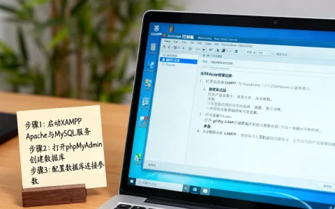 有了XAMPP怎么才能连接服务器与数据库，具体步骤有哪些？