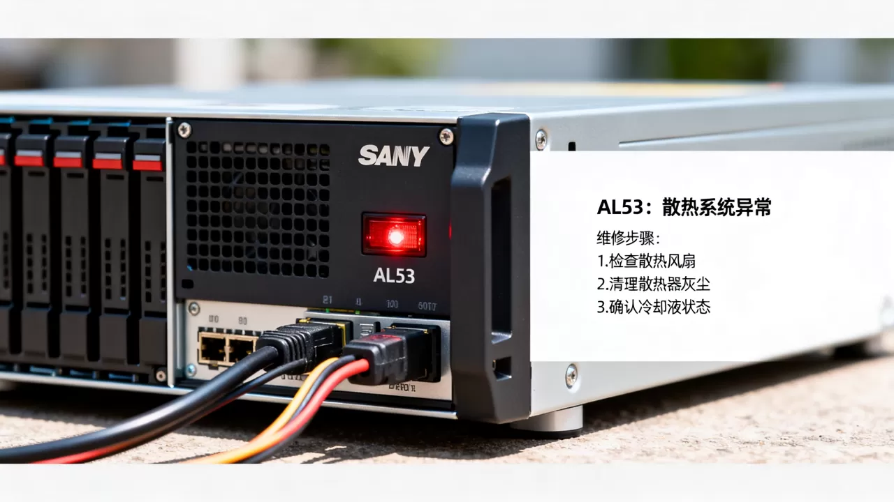 三洋服务器报警AL53怎么维修,故障代码含义是什么? 三洋服务器报警AL53怎么维修,故障代码含义是什么?