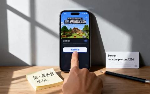 我的世界国际版怎么添加服务器，苹果手机教程？