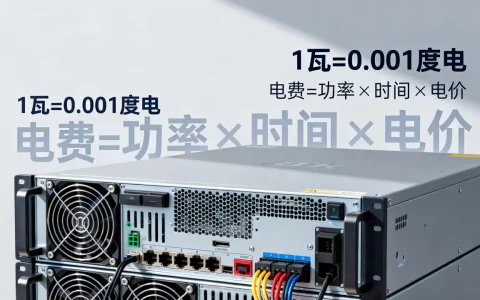 服务器耗电一瓦多少钱,电费成本怎么计算？
