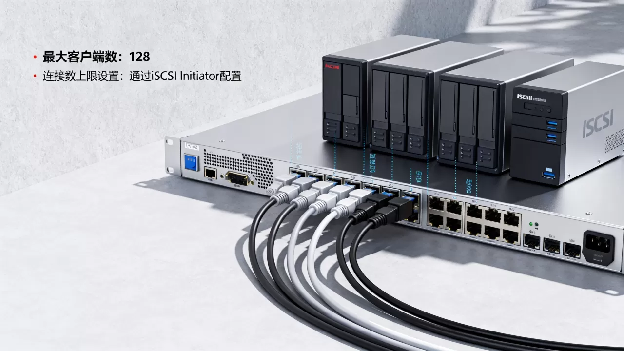 iscsi服务器支持多少客户端?,连接数上限怎么设置? iscsi服务器支持多少客户端?,连接数上限怎么设置?
