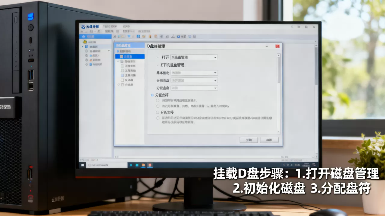酷番云服务器远程桌面如何加D盘?,云服务器怎么挂载磁盘 酷番云服务器远程桌面如何加D盘?,云服务器怎么挂载磁盘