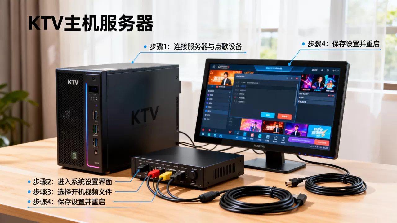 怎么给KTV主机服务器添加开机视频,KTV点歌系统开机画面设置方法 怎么给KTV主机服务器添加开机视频,KTV点歌系统开机画面设置方法
