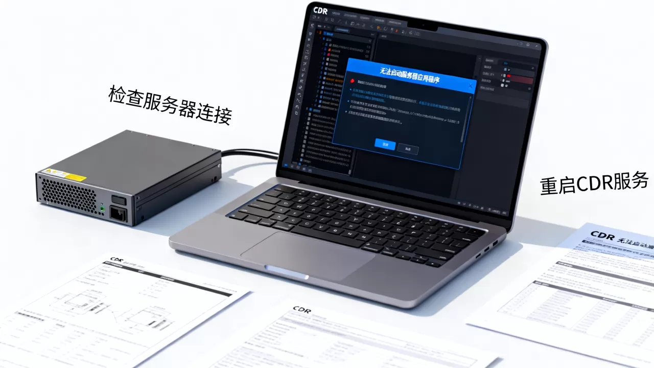 为什么CDR无法启动服务器应用程序,怎么解决? 为什么CDR无法启动服务器应用程序,怎么解决?