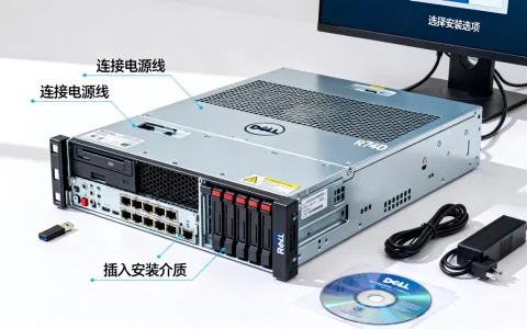 戴尔r740机架式服务器怎么设置，如何安装系统？