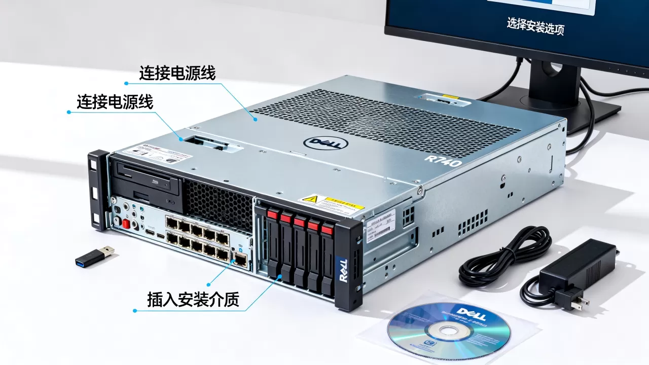 戴尔r740机架式服务器怎么设置,如何安装系统? 戴尔r740机架式服务器怎么设置,如何安装系统?