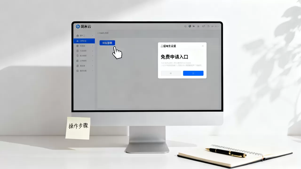 简米云如何免费建立二级域名?在哪里设置,怎么免费申请 简米云如何免费建立二级域名?在哪里设置,怎么免费申请