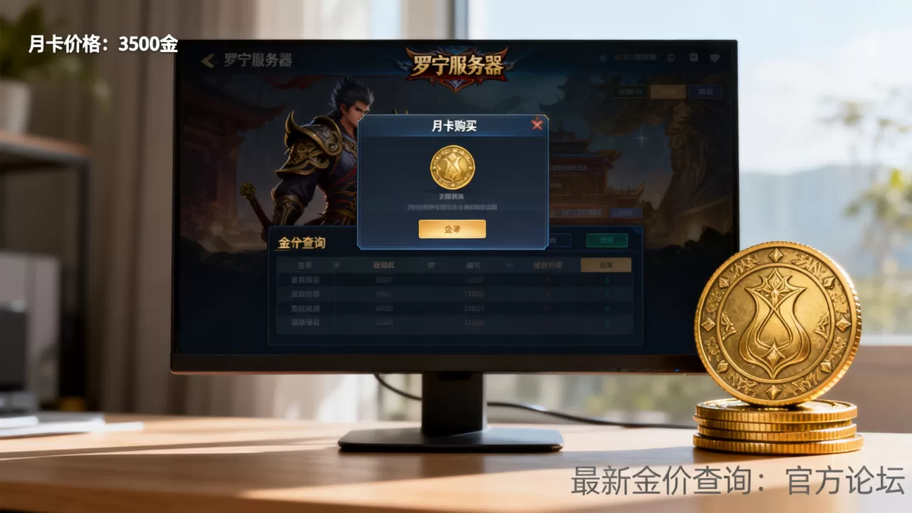 罗宁服务器月卡多少金?哪里查最新金价最准 罗宁服务器月卡多少金?哪里查最新金价最准