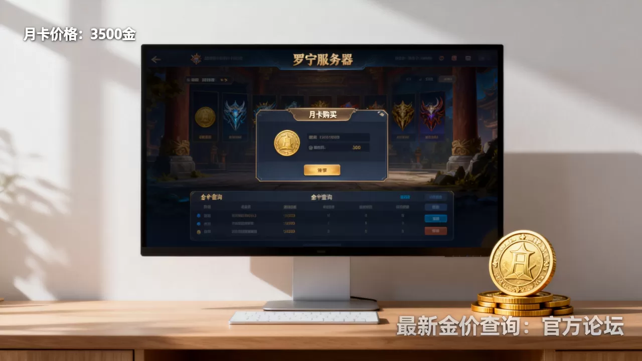 罗宁服务器月卡多少金?哪里查最新金价最准 罗宁服务器月卡多少金?哪里查最新金价最准