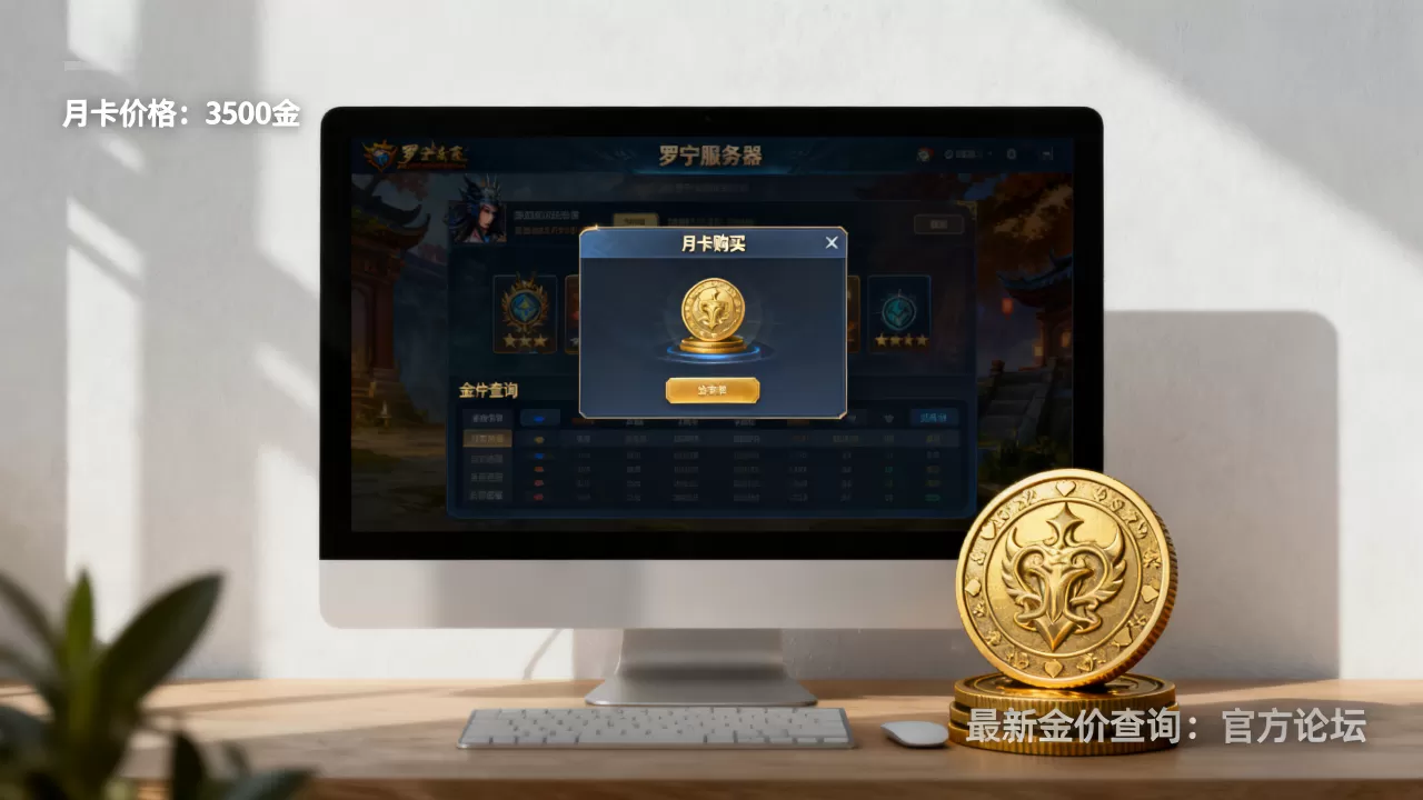 罗宁服务器月卡多少金?哪里查最新金价最准 罗宁服务器月卡多少金?哪里查最新金价最准