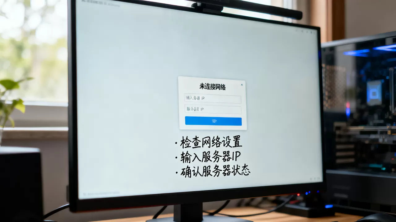 电脑显示未连接网络如何连接到服务器IP?,是什么原因? 电脑显示未连接网络如何连接到服务器IP?,是什么原因?