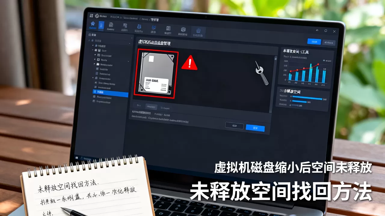 虚拟机磁盘缩小后空间未释放?,未释放磁盘空间怎么找回? 虚拟机磁盘缩小后空间未释放?,未释放磁盘空间怎么找回?