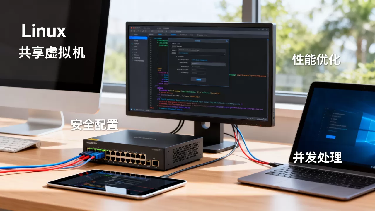 共享虚拟机Linux如何安全高效搭建与运维?,多用户并发访问卡顿怎么解决? 共享虚拟机Linux如何安全高效搭建与运维?,多用户并发访问卡顿怎么解决?