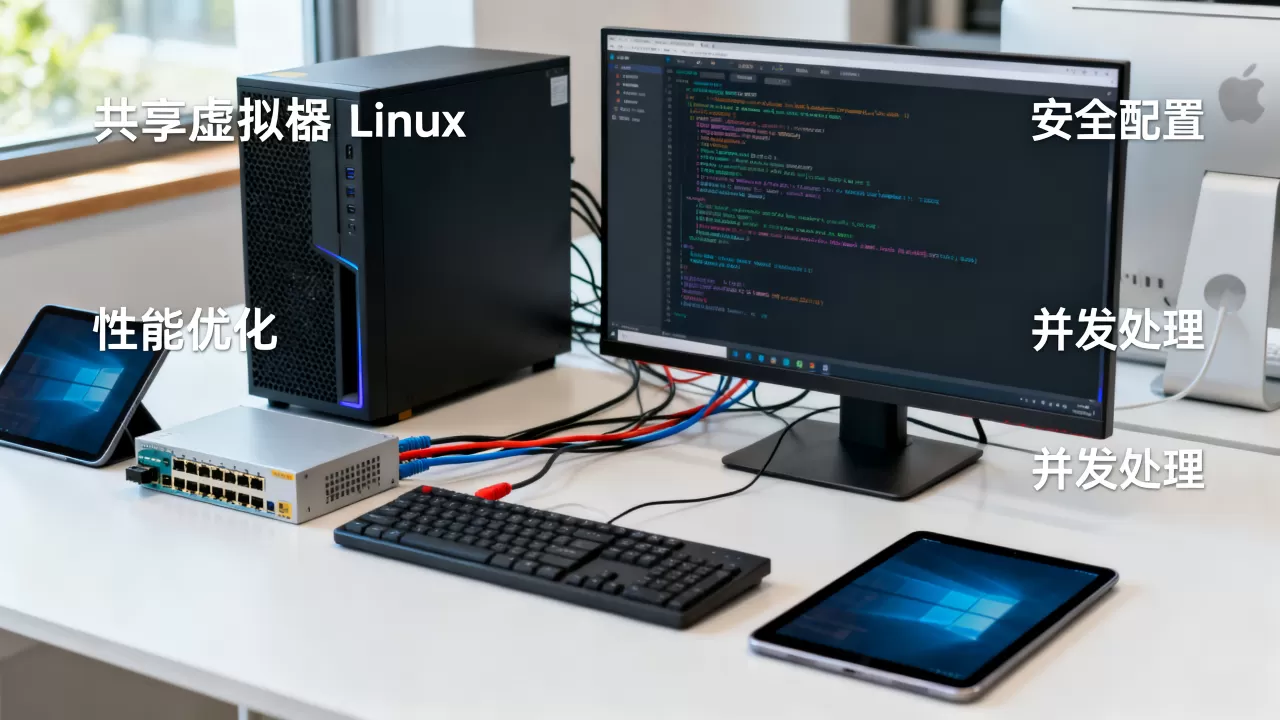 共享虚拟机Linux如何安全高效搭建与运维?,多用户并发访问卡顿怎么解决? 共享虚拟机Linux如何安全高效搭建与运维?,多用户并发访问卡顿怎么解决?