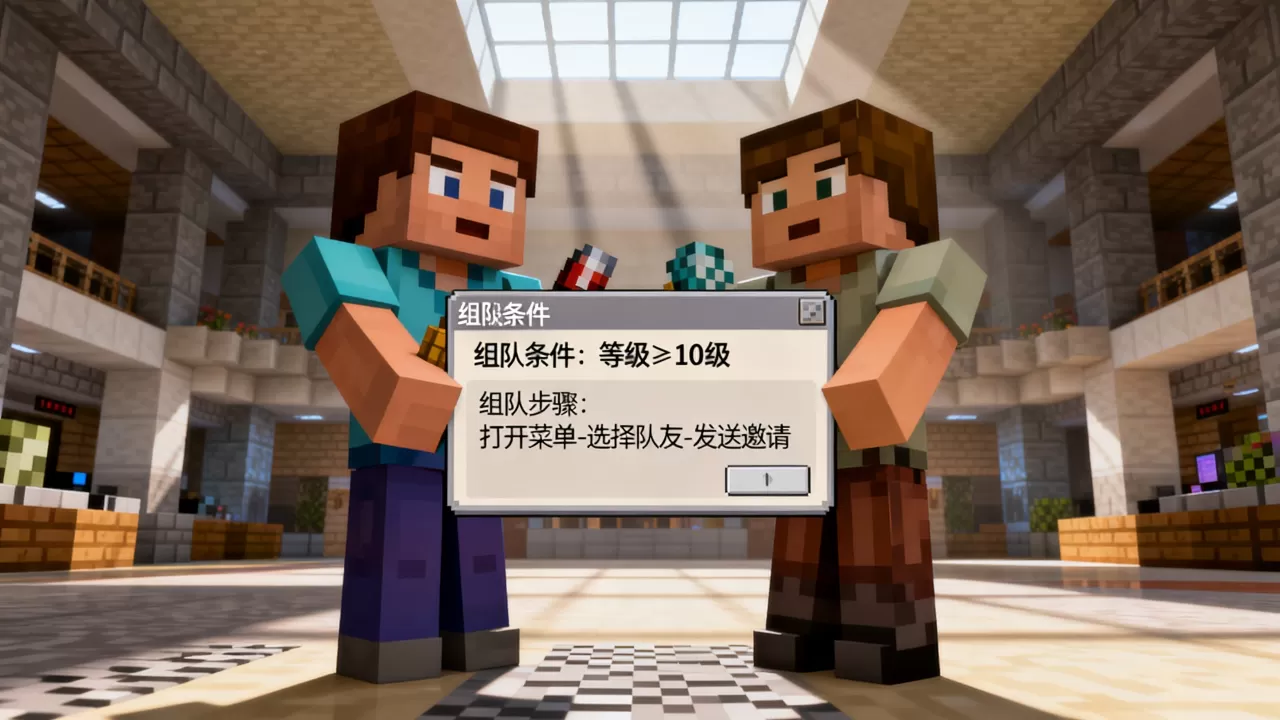 我的世界es小游戏服务器如何组队,需要什么条件? 我的世界es小游戏服务器如何组队,需要什么条件?