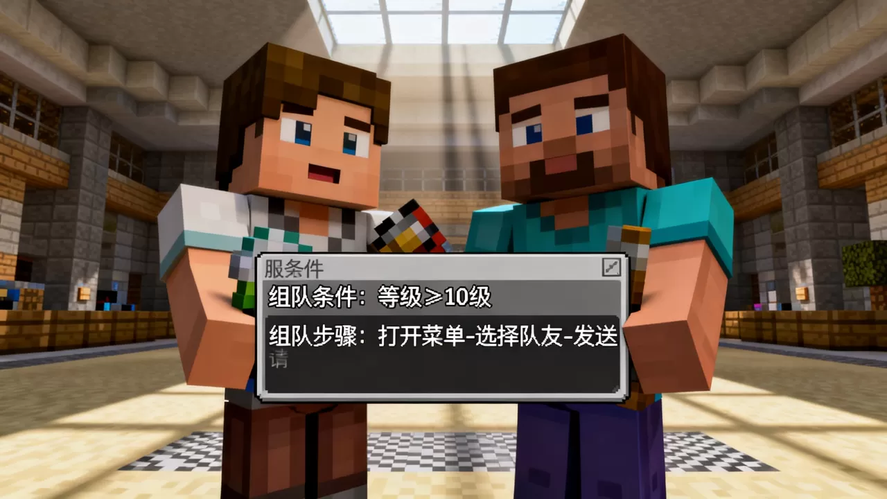 我的世界es小游戏服务器如何组队,需要什么条件? 我的世界es小游戏服务器如何组队,需要什么条件?