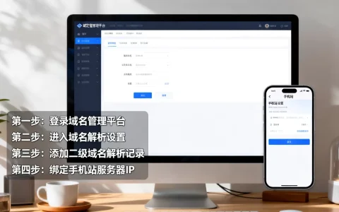 手机站绑定二级域名，具体操作步骤是怎样的？怎么做