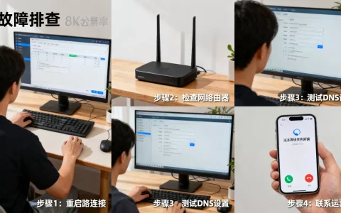 电信服务器DNS无响应怎么处理，故障排查步骤有哪些？