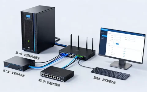 自己做域名解析服务器需要哪些技术步骤？域名解析服务器怎么搭建，新手必看教程
