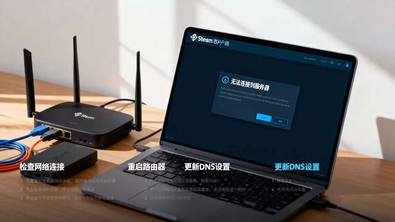 Steam网络为什么连接不上服务器,怎么解决? Steam网络为什么连接不上服务器,怎么解决?