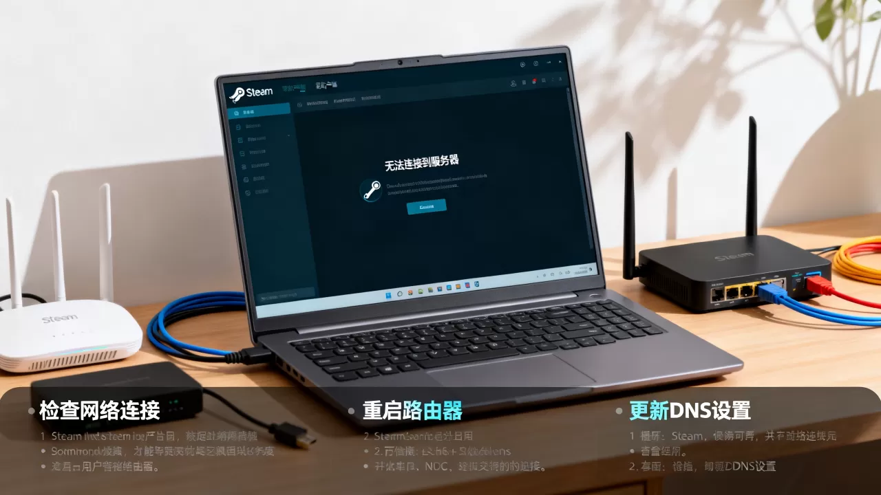 Steam网络为什么连接不上服务器,怎么解决? Steam网络为什么连接不上服务器,怎么解决?