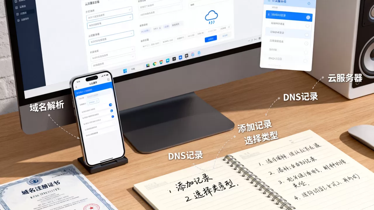 域名解析指向云服务器怎么操作,如何设置DNS解析记录 域名解析指向云服务器怎么操作,如何设置DNS解析记录