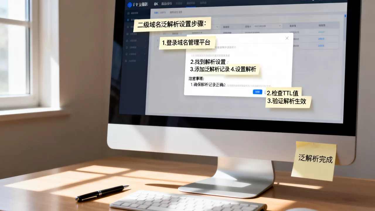 二级域名如何泛解析?,泛解析设置步骤与注意事项有哪些? 二级域名如何泛解析?,泛解析设置步骤与注意事项有哪些?