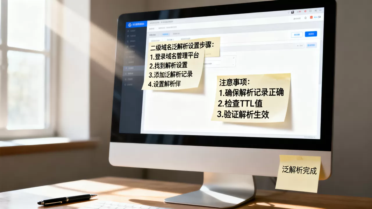 二级域名如何泛解析?,泛解析设置步骤与注意事项有哪些? 二级域名如何泛解析?,泛解析设置步骤与注意事项有哪些?