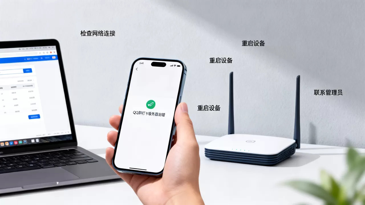 QQ群打卡服务器出错怎么办,如何快速恢复正常打卡? QQ群打卡服务器出错怎么办,如何快速恢复正常打卡?