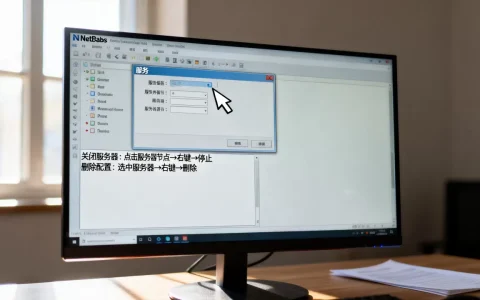 NetBeans已有服务器怎么关闭，如何删除服务器配置？