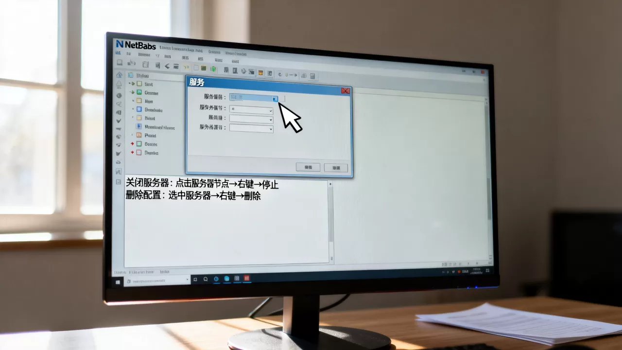 NetBeans已有服务器怎么关闭,如何删除服务器配置? NetBeans已有服务器怎么关闭,如何删除服务器配置?