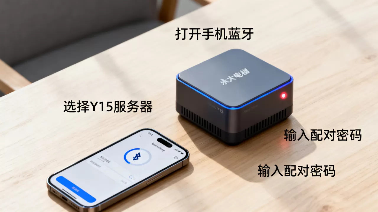 永大电梯蓝牙Y15服务器怎么用,怎么连接手机? 永大电梯蓝牙Y15服务器怎么用,怎么连接手机?
