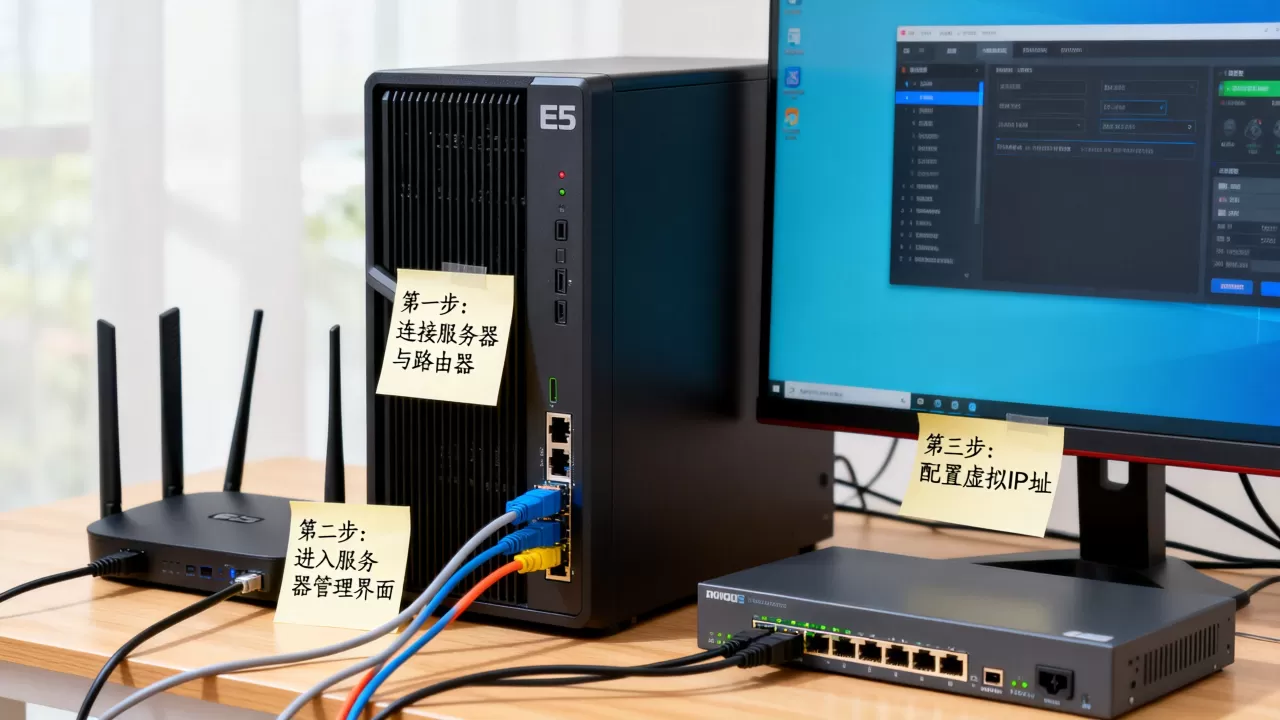自己有E5服务器怎么搭建虚拟IP,详细教程步骤有哪些? 自己有E5服务器怎么搭建虚拟IP,详细教程步骤有哪些?