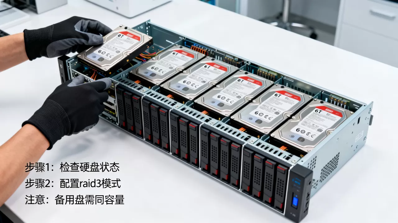服务器6T怎么做raid3,要注意什么? 服务器6T怎么做raid3,要注意什么?