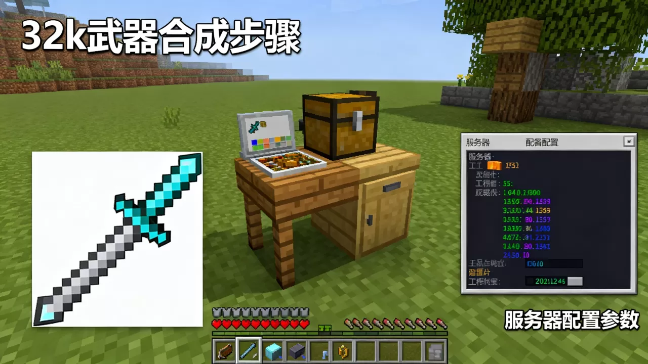 我的世界服务器怎么做32k?,我的世界32k武器怎么获得? 我的世界服务器怎么做32k?,我的世界32k武器怎么获得?
