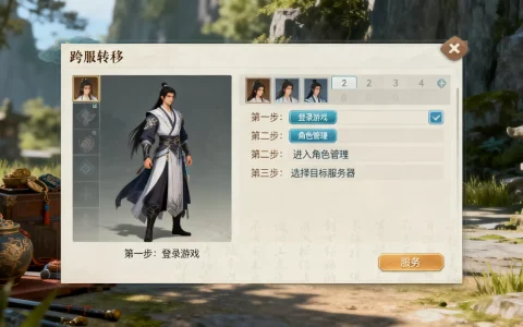 剑三角色怎么改服务器？，角色跨服转移教程
