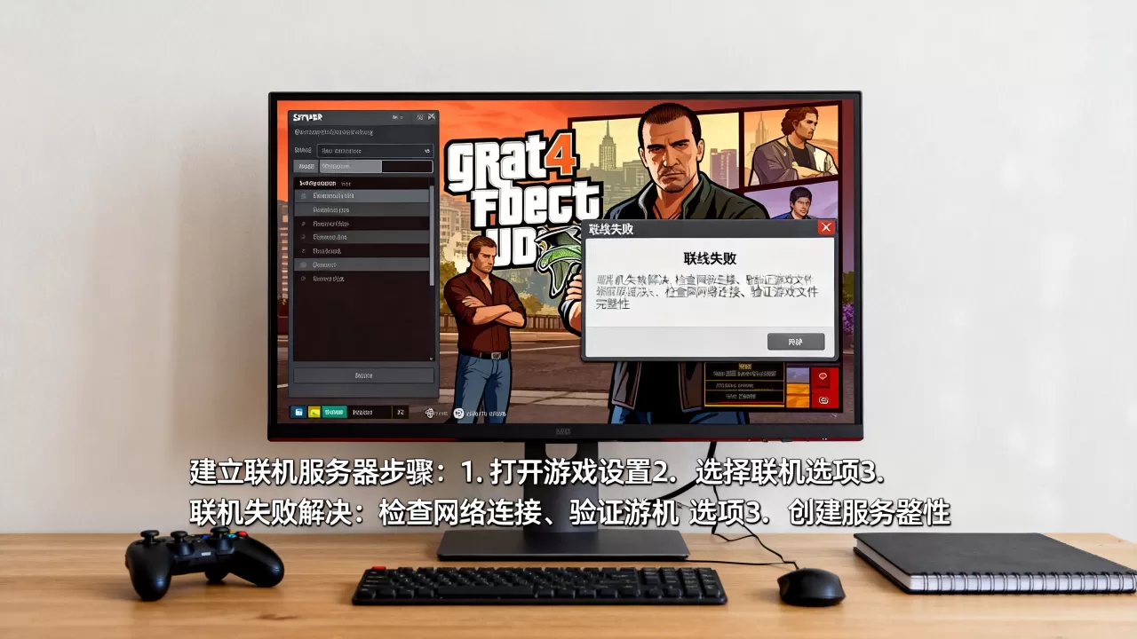 GTA4自由之城怎么建立联机服务器?,联机失败怎么办 GTA4自由之城怎么建立联机服务器?,联机失败怎么办